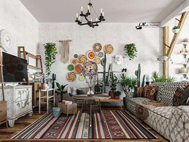 Đẹp Bất Ngờ Với Phong Cách Decor Nội Thất Bohemian Độc Đáo