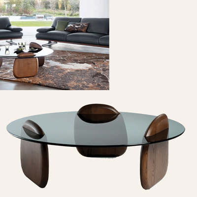 Bàn trà kính HERMES’S